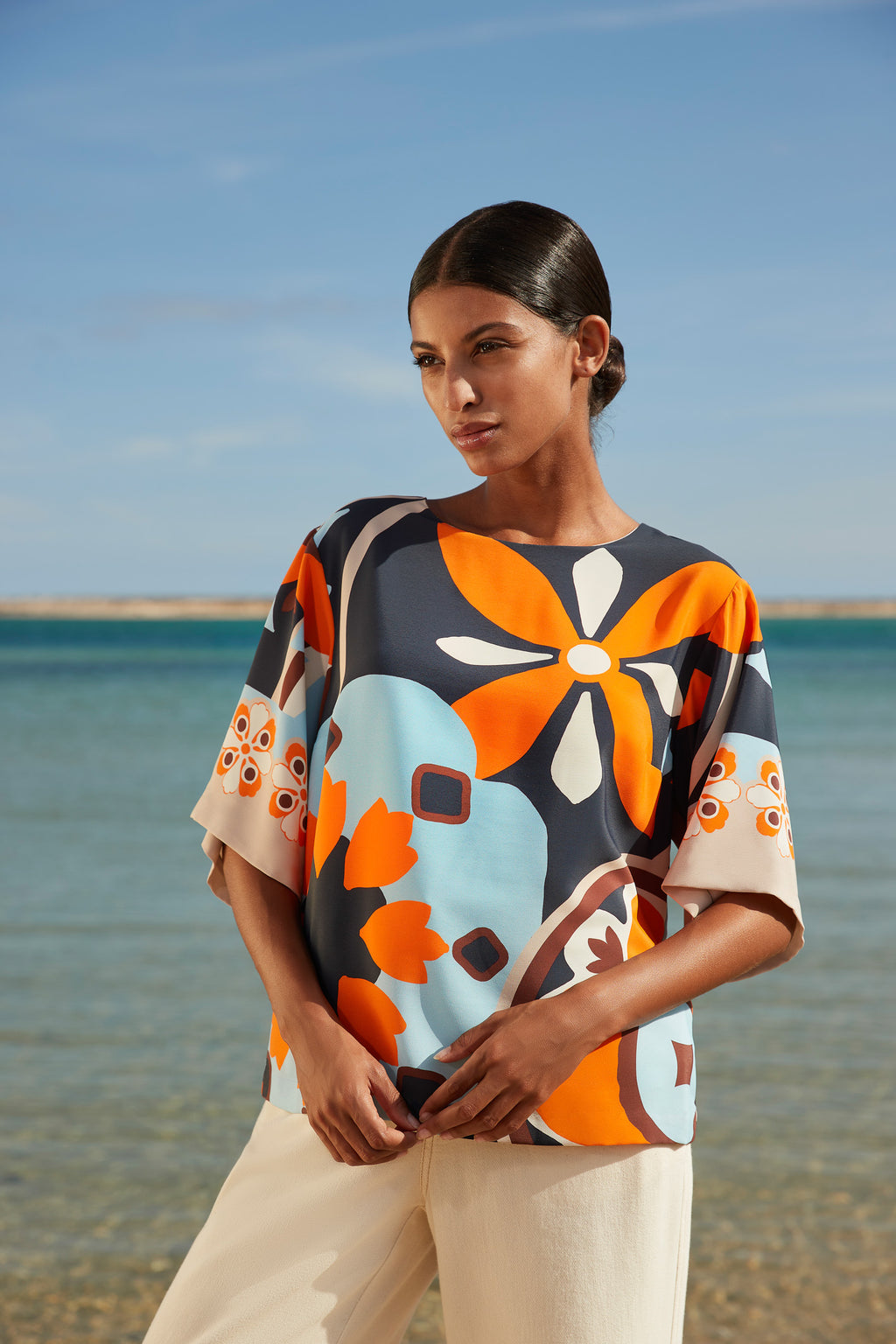 Blouses korte mouw multicolor Atmos