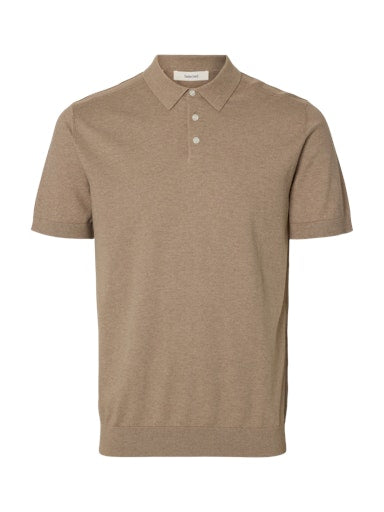 Polo's korte mouw bruin Selected HOMME