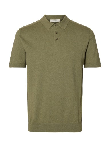 Polo's korte mouw groen Selected HOMME