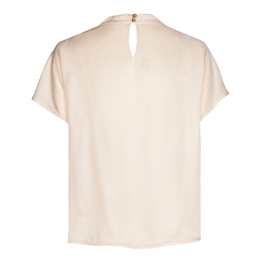 Blouses korte mouw beige Caroline Biss