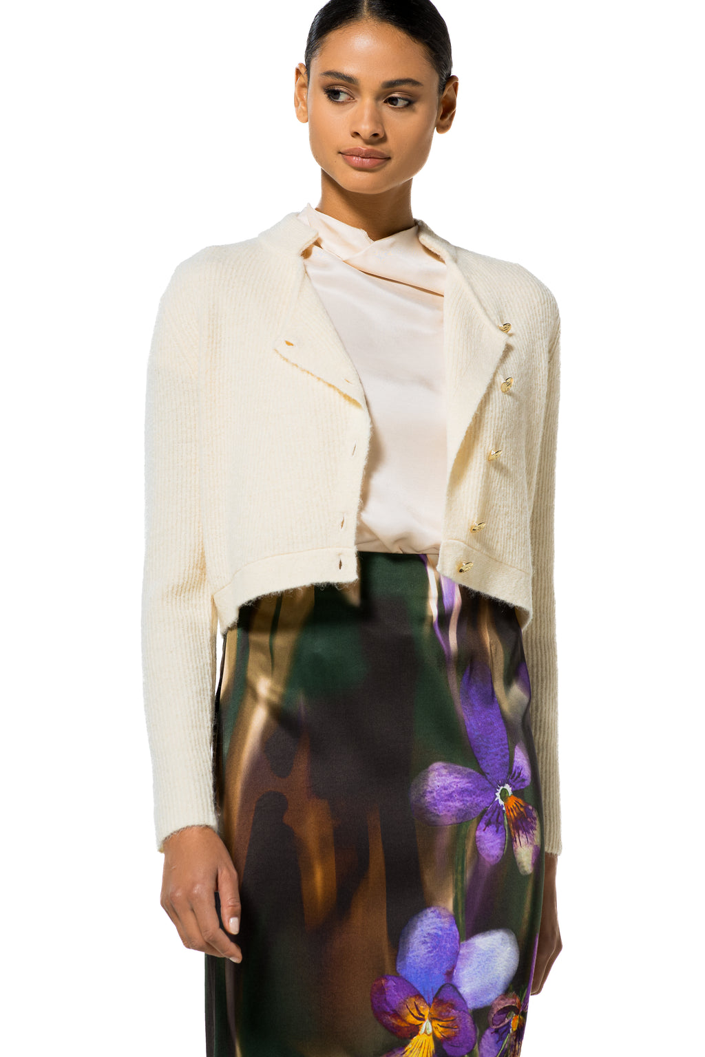 Blouses korte mouw beige Caroline Biss