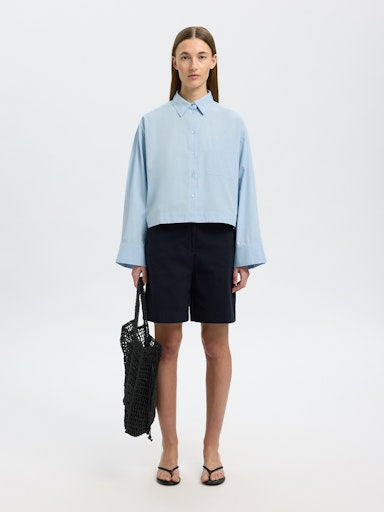 Blouses lange mouw blauw Selected FEMME