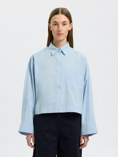 Blouses lange mouw blauw Selected FEMME