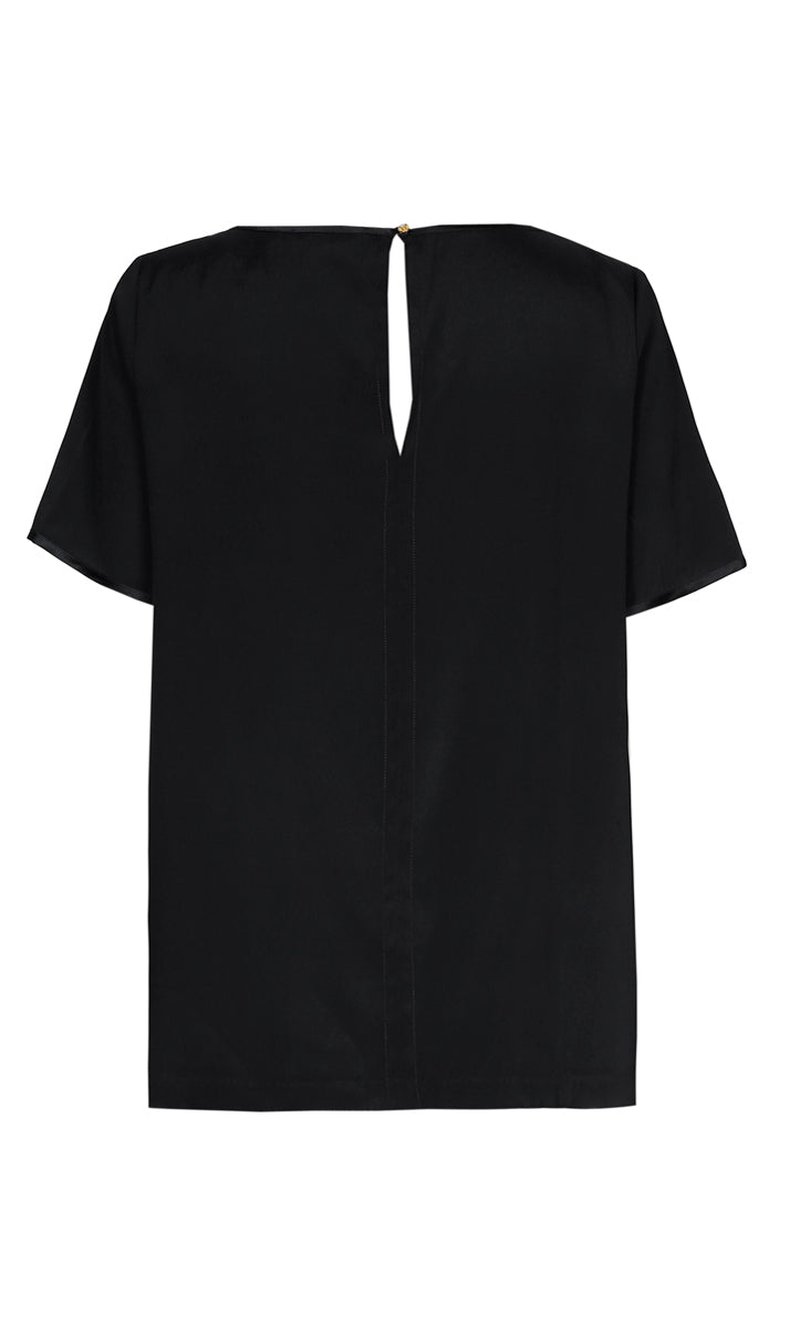 Blouses korte mouw zwart Xandres