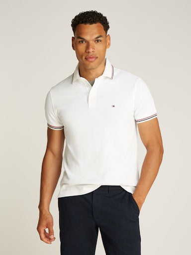 Polo's korte mouw wit Tommy Hilfiger