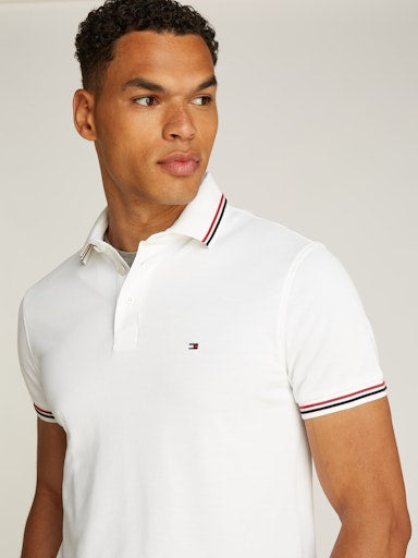 Polo's korte mouw wit Tommy Hilfiger