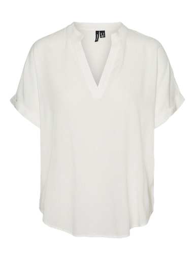 Blouses korte mouw wit VERO MODA Curve