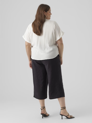 Blouses korte mouw wit VERO MODA Curve