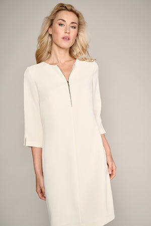 Jurken lange mouw beige Marie Méro