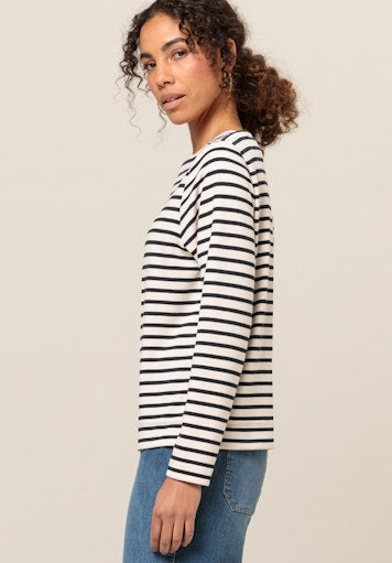 T-shirts lange mouw blauw Bianca