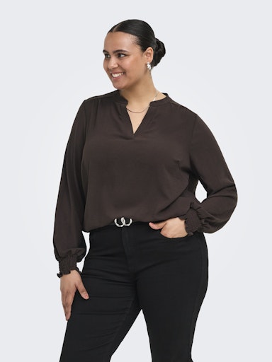 T-shirts korte mouw bruin ONLY Carmakoma