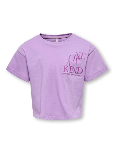 T-shirts korte mouw paars KIDS ONLY