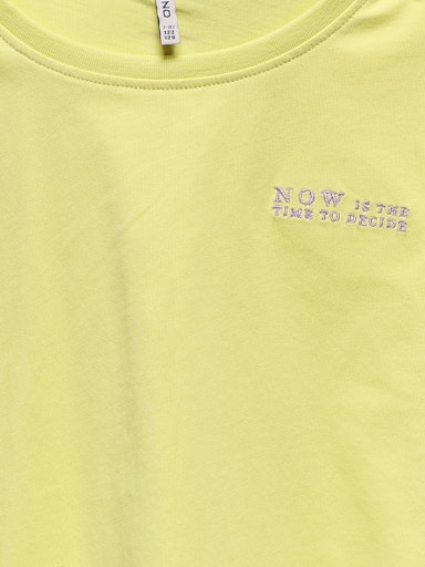 T-shirts korte mouw geel KIDS ONLY