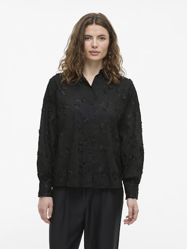 Blouses lange mouw zwart VILA