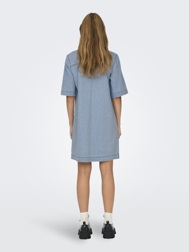 Jurken korte mouw blauw ONLY