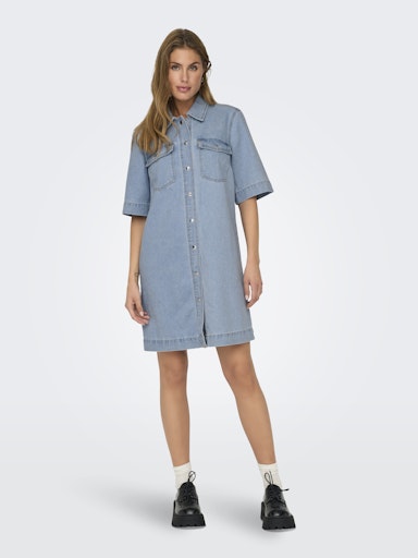 Jurken korte mouw blauw ONLY