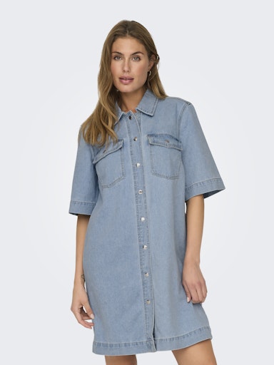 Jurken korte mouw blauw ONLY