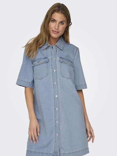 Jurken korte mouw blauw ONLY