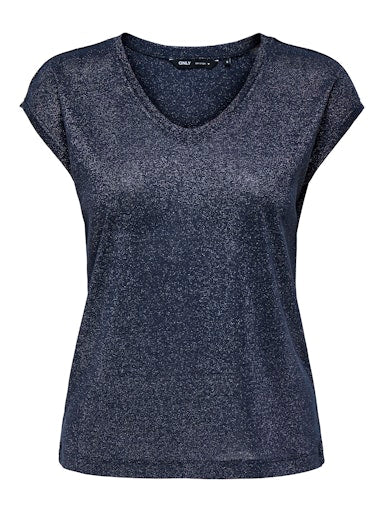 T-shirts korte mouw navy ONLY