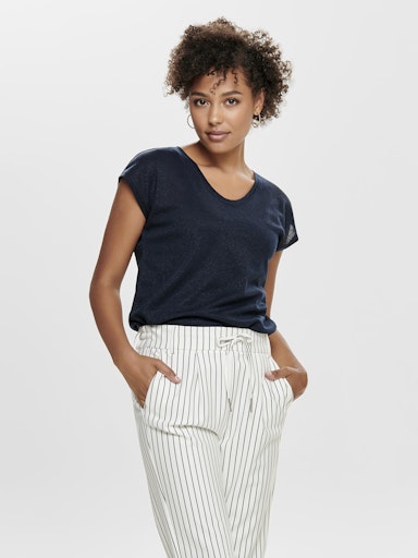 T-shirts korte mouw navy ONLY