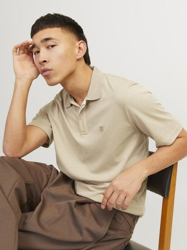 Polo's korte mouw beige JACK & JONES