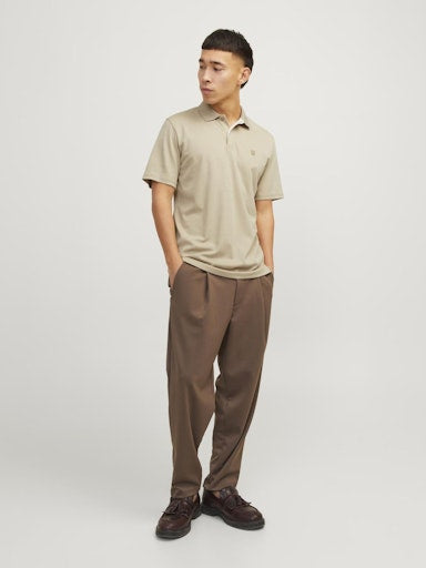 Polo's korte mouw beige JACK & JONES
