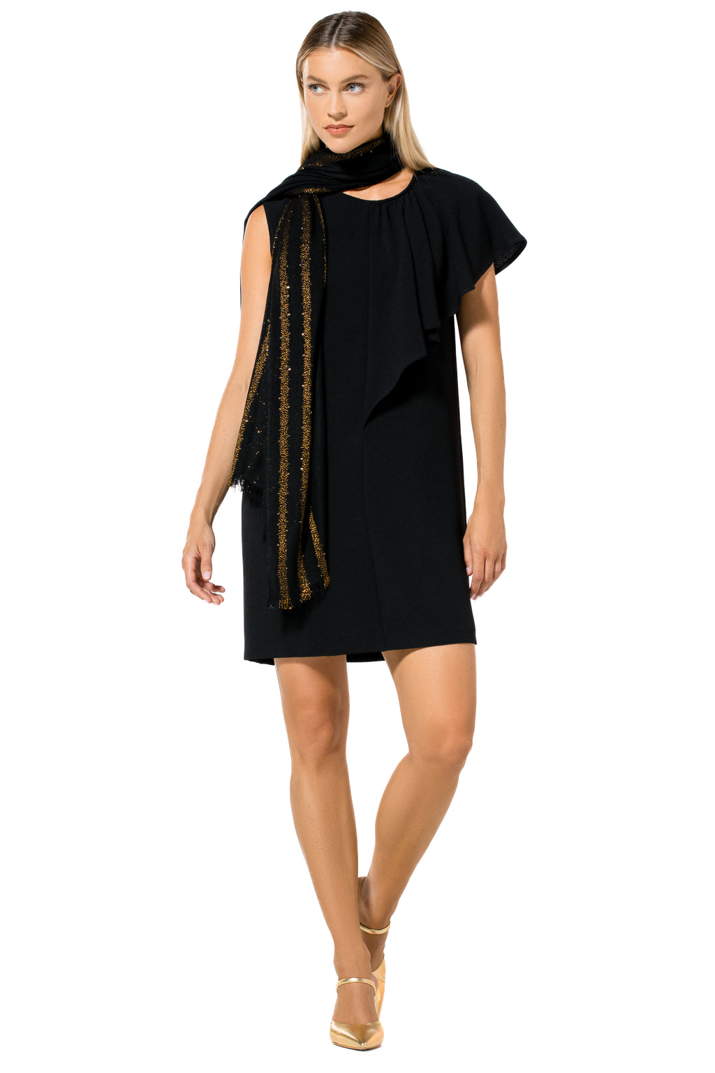 Jurken korte mouw zwart Caroline Biss