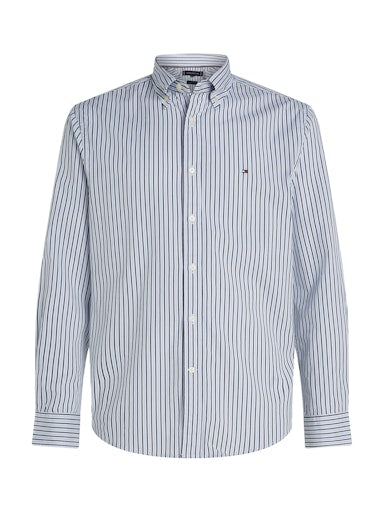 Hemden lange mouw blauw Tommy Hilfiger