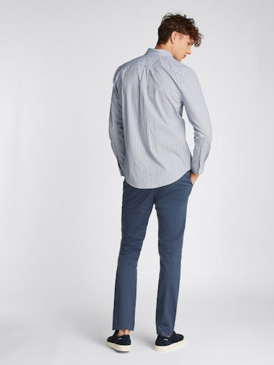 Hemden lange mouw blauw Tommy Hilfiger