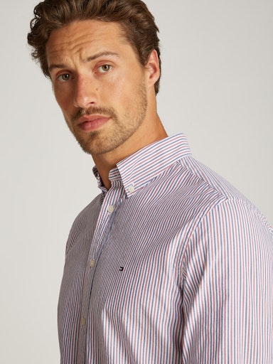 Hemden lange mouw rood Tommy Hilfiger