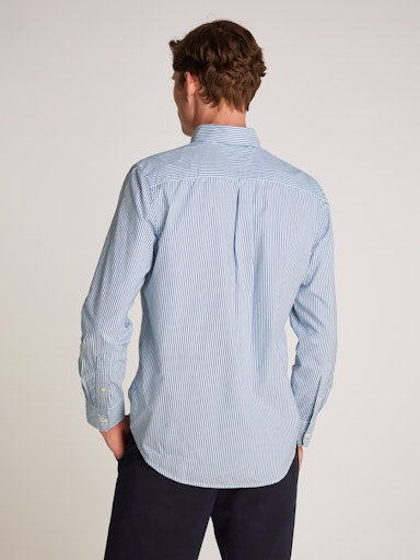 Hemden lange mouw blauw Tommy Hilfiger