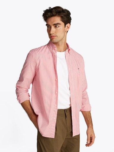 Hemden lange mouw oranje Tommy Hilfiger