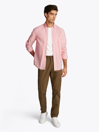 Hemden lange mouw oranje Tommy Hilfiger