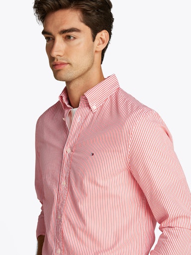 Hemden lange mouw oranje Tommy Hilfiger