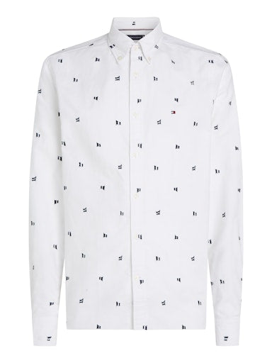 Hemden lange mouw wit Tommy Hilfiger