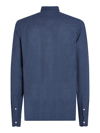 Hemden lange mouw blauw Tommy Hilfiger