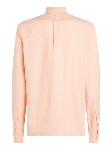 Hemden lange mouw oranje Tommy Hilfiger