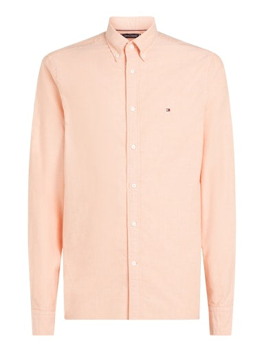 Hemden lange mouw oranje Tommy Hilfiger