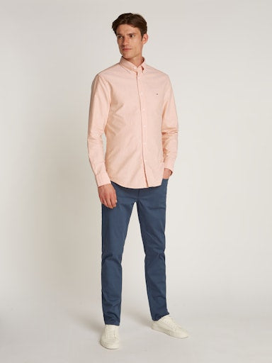 Hemden lange mouw oranje Tommy Hilfiger