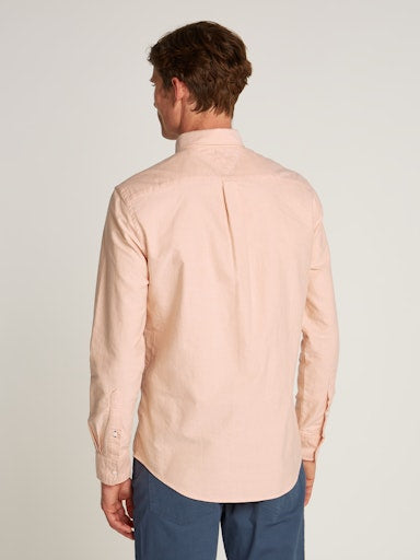 Hemden lange mouw oranje Tommy Hilfiger