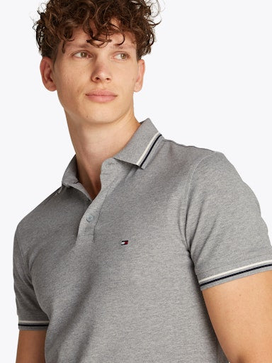 Polo's korte mouw grijs Tommy Hilfiger