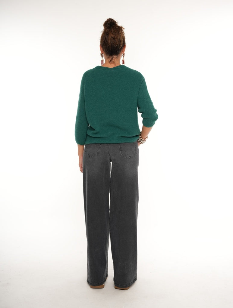 Pulls groen BLACK ROSE