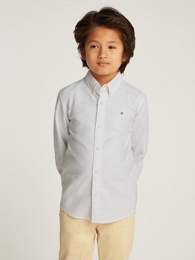 Hemden lange mouw wit Tommy Hilfiger