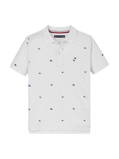 Polo's korte mouw wit Tommy Hilfiger