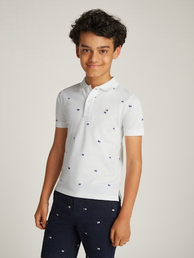 Polo's korte mouw wit Tommy Hilfiger