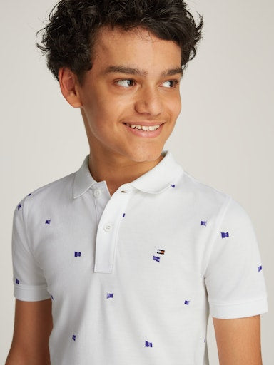 Polo's korte mouw wit Tommy Hilfiger