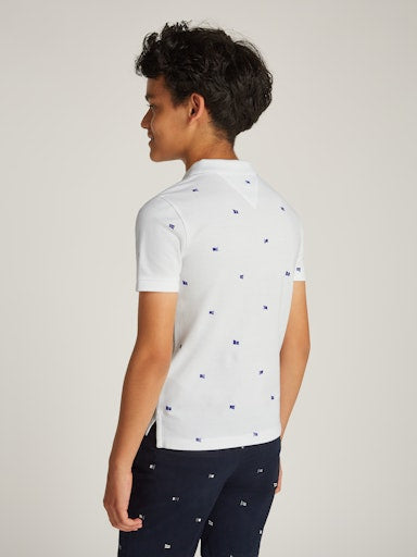 Polo's korte mouw wit Tommy Hilfiger