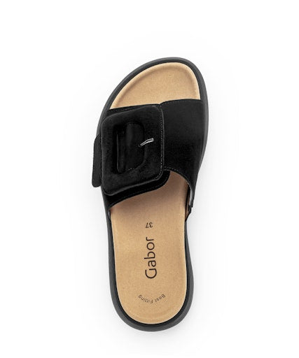Slippers zwart Gabor
