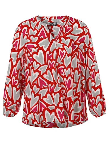 Blouses lange mouw rood Via Appia Due