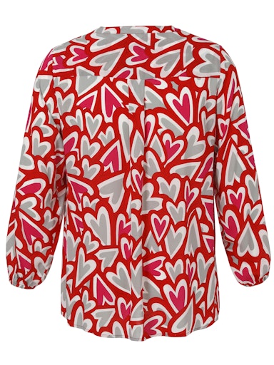 Blouses lange mouw rood Via Appia Due
